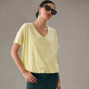 Maeve by Anthropologie V-Neck Bubble Tee